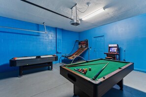 Game room with arcade game