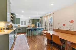 Lots of light in this newly remodeled kitchen