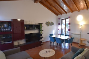 Living room dining area
