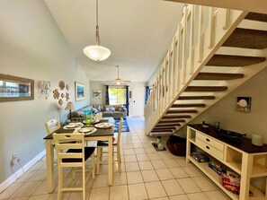 View from kitchen to the front door