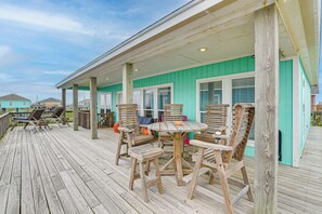Deck | Gulf Views | Single-Story Home on Stilts