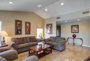 Spacious and open living area