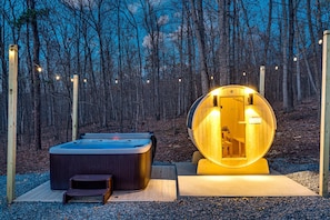 Bain à remous extérieur