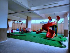 Designated kid's play area inside the building