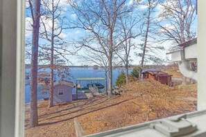 Waterfront access with shared boathouse and dock