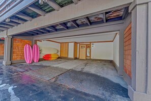 Exterior: On-site parking for 2 vehicles (2 covered garage spaces)