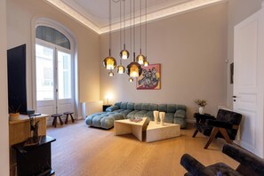 Living room in the top floor