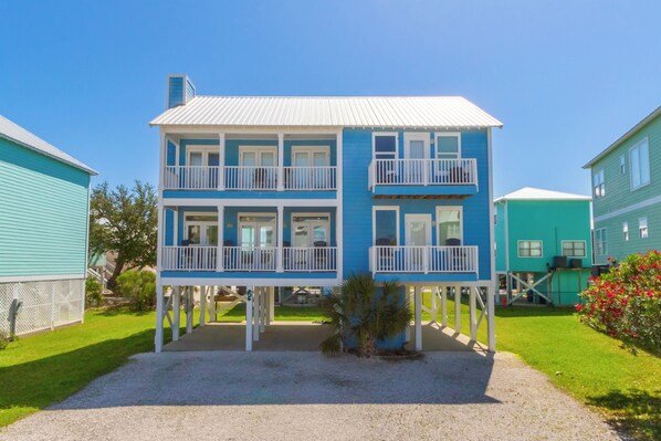 Front view of the house