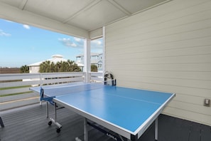 Bring your A-game — the ping pong table is ready.
