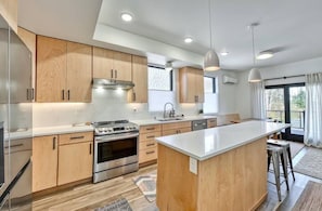Kitchen with island