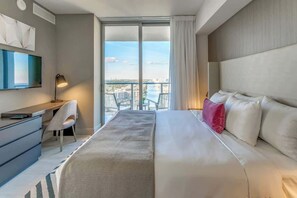The beautiful view from the master bedroom!