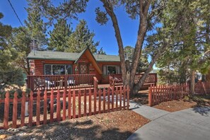 Retreat to our charming log cabin, nestled among the trees, where rustic beauty meets nature's serenity.