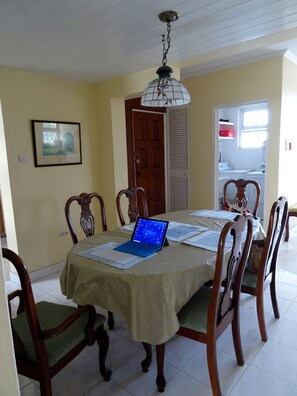 Dining area plus utility room