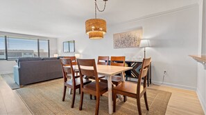 Bright and Airy Dining Room with Six Chairs