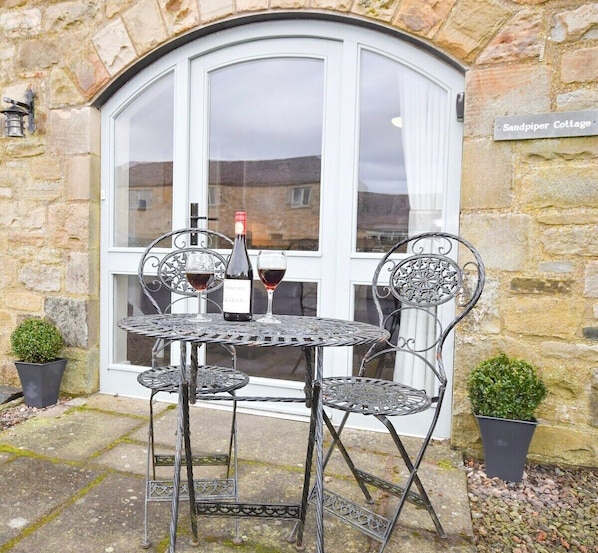 Patio with outside dining