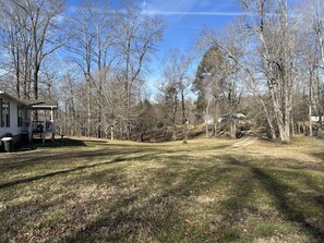 Large, private yard