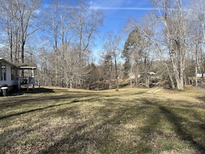 Large, private yard