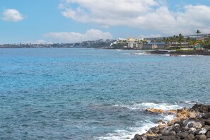Views of downtown Kona from the lanai.