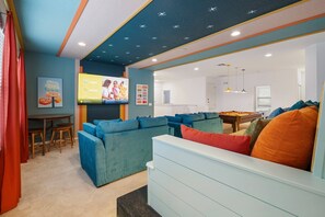 Theater with tiered seating