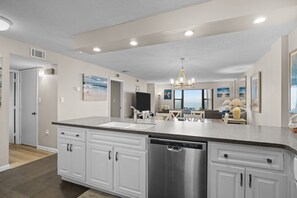 Open concept allows 100% ocean views