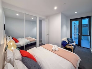 Queen bedroom with private balcony
