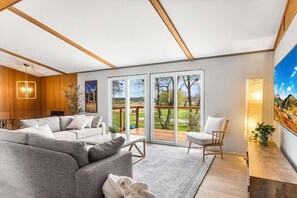 Main level patio doors and front deck. Enjoy your morning coffee while basking in the sun.