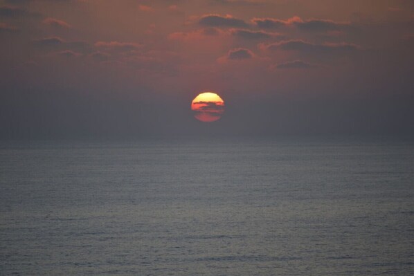 Roof lounge view of Sunset