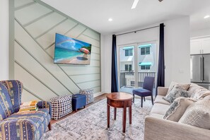Living Room with Large Screen TV