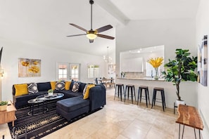 The Living Room Has it All