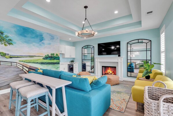 Bring the outside in with this themed living room