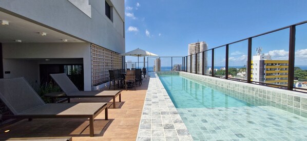 Swimming pool,Sea view