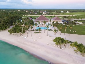 Aerial view of the property