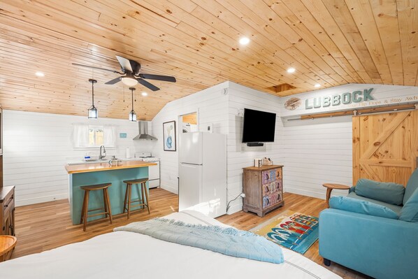 Open concept studio