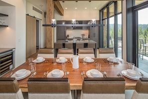 Furniture, Table, Building, Dining Room, Dining Table