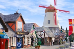 Step into the charming streets of downtown Solvang, where Danish architecture, boutique shops, and the iconic windmill create a storybook setting.