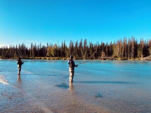 Looking for the ultimate fishing experience? Fish from the private dock or book with Chasing Tales! 
