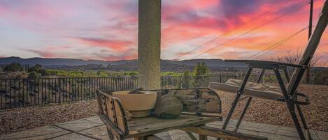 Sunset from back patio