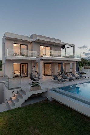 Dazzling Zakynthos Villa | Villa Selene's Dream | 5 Bedrooms | Panoramic Sea Views | Private Pool | Spacious Furnished Terrace with Shaded Outdoor Dining Area | Prime Location | Akrotiri