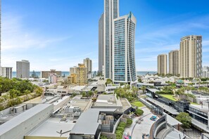 Panoramic views of the Gold Coast from the balcony