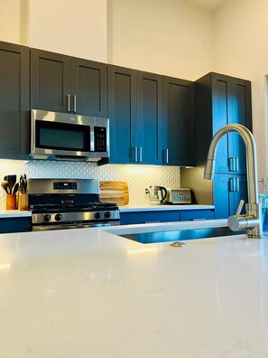Kitchen with an island