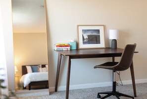 Designated work area + monitor (not pictured)
