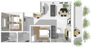 Room layout of the apartment