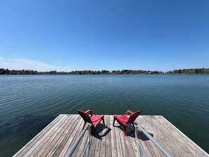 Or sit and enjoy Adirondack chair views.