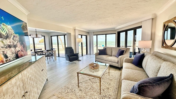 Panoramic water views from every room.