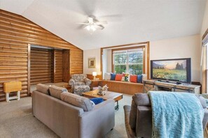 Separate bunk house with living room, kitchenette, and two bedrooms makes your stay a breeze with ample space for everyone!