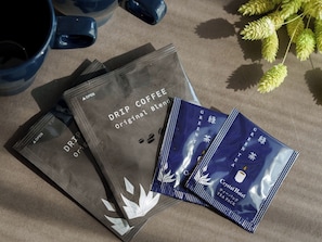 Coffee and tea bags: available in the guest rooms