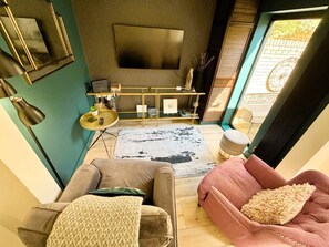 Kick back in our comfy armchairs and enjoy your favorite shows on your streaming service of choice