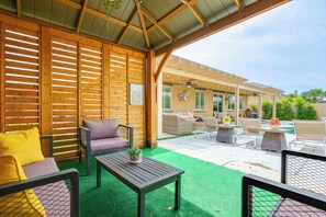 Furnished Gazebo | Fenced Backyard | 2 Mi to Fantasy Springs Casino