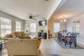 Property Interior | Single-Story Home | Free WiFi | Central A/C & Heating