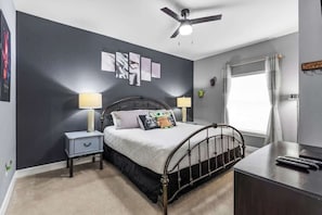 May the Force be with you!! Star Wars themed king size bedroom!